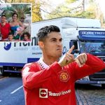 Cristiano Ronaldo’s removal lorry so big it’s unable to reach £5m mansion to empty house following star’s Man Utd axe