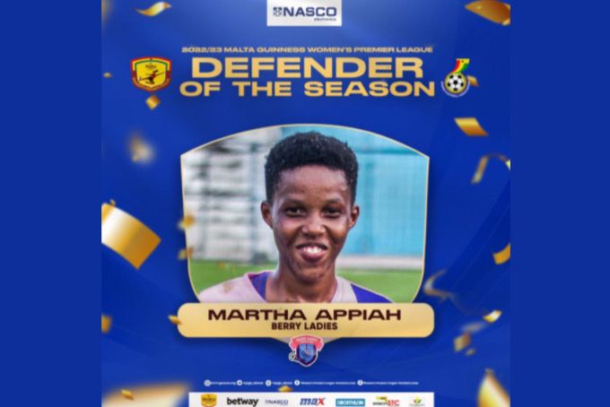 Martha Appiah named Malta Guinness Women's Premiere League Defender of the season 2022/2023